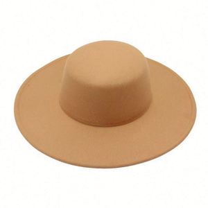 Sombrero Fedora de Ala Ancha Estilo Francés, de Poliéster/Algodón, Plano, Unisex, para las Cuatro Estaciones, Personalizable, Venta al Por Mayor, Nuevo 2023 - Product Image 1