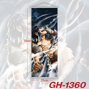 25*70CM vente en gros Anime Luffy Tanjirou <span class=keywords><strong>Nezuko</strong></span> impression affiche murale défilement dessin animé suspendus photos - Product Image 5