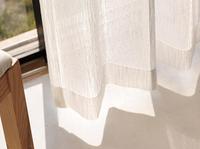 Cortinas Translúcidas ZSTARR con Filtro de Luz, Blancas con Tela Plateada Brillante, para Sala de Estar y Dormitorio, Luz Suave Clásica para el Hogar