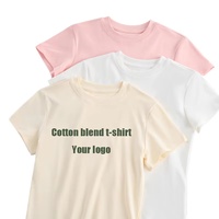 T-shirt basique personnalisé pour femme, en coton et élasthanne, coupe ajustée, style Y2K, pour femme et jeune fille