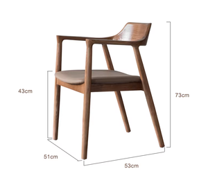 <span class=keywords><strong>Chaise</strong></span> de salle à manger <span class=keywords><strong>en</strong></span> bois massif au <span class=keywords><strong>design</strong></span> moderne, revêtement <span class=keywords><strong>en</strong></span> cuir, durable, style Hiroshima japonais, pour café, <span class=keywords><strong>en</strong></span> <span class=keywords><strong>noyer</strong></span> et frêne - Product Image 5