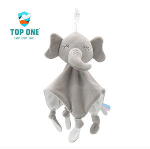 TopOne Orgánico recién nacido suave recién llegado bebé edredón y toalla Lovey manta de seguridad juguete de peluche Animal bebé manta de seguridad - Product Image 5