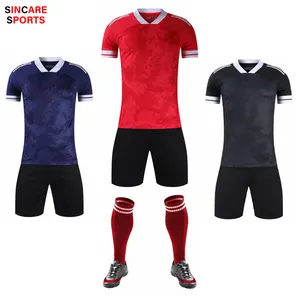 Maillot De Football Warna Hitam Pakaian Sepak Bola Kit Pakaian Sepak Bola Putih 2022