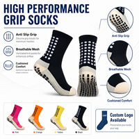 Chaussettes de football personnalisées confortables et antidérapantes pour hommes