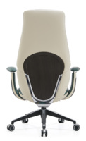 Chaise de direction pivotante inclinable en cuir PU ergonomique de luxe pour bureau, grande et haute, moderne, robuste, pour manager, patron