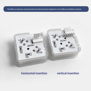 Convient pour Xizi <span class=keywords><strong>Otis</strong></span> Bouton d'ascenseur BS34C Bouton d'appel externe Bouton carré Blanc Lumière Bleu Lumière Accessoire - Product Image 6