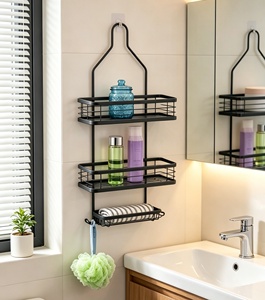 Scaffale Moderno Ecologico in Acciaio al Carbonio a Tre Ripiani per Cucina, Bagno e <span class=keywords><strong>Soggiorno</strong></span> - Product Image 4