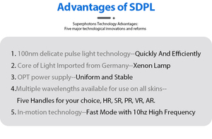 Máy tẩy lông và trẻ hóa da sdpl với nguồn điện OPT và tần số cao 10Hz để loại bỏ mạch máu - Product Image 6