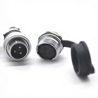 Connecteur circulaire P20F à 2, 3, 4, 5, 6, 7, 8, 9, 10, 12 broches - Prise mâle 3/8 pouces pour câble, connecteur de tuyau métallique 3/8 pouces, prise aviation à montage sur panneau