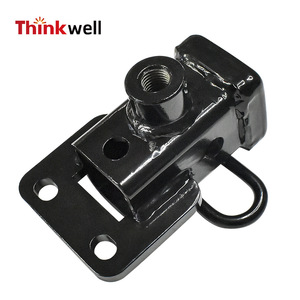 Soporte de montaje de acero Thinkwell de 2 pulgadas para receptor de enganche de remolque, para conexión de gancho de remolque - Product Image 1