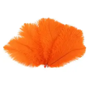 Fringe Trim Fluffy Hot Pink 100 Pieces - 6-8" Orange Wholesale Ostrich Drabs Feathers