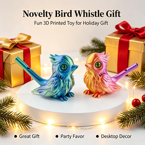 Juguete de Silbato de Pájaro Impreso en 3D, Juguete Divertido que Emite Sonidos, Juguete Musical con Forma de Pájaro, Decoración de Escritorio, Regalo Navideño, Recuerdo de Fiesta - Product Image 1