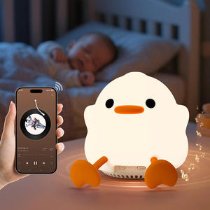 Lampe <span class=keywords><strong>de</strong></span> <span class=keywords><strong>nuit</strong></span> mignonne en forme <span class=keywords><strong>de</strong></span> canard avec haut-parleur, machine à sons apaisants, sons naturels, machine à dormir pour bébé, lumière nocturne colorée, <span class=keywords><strong>bruit</strong></span> blanc - Product Image 6