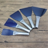 Spatule à plâtre en acier au manganèse de 2 à 6 pouces, tube épaissi, poignée en fer, lame en acier bleu, pour cloisons sèches