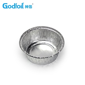 <span class=keywords><strong>Barquette</strong></span> jetable en <span class=keywords><strong>aluminium</strong></span> coloré, petite et <span class=keywords><strong>ronde</strong></span>, pour la cuisson de gâteaux - Product Image 1