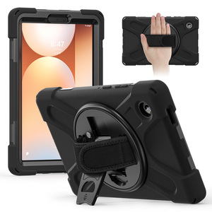 Capa de silicone à prova de choque para <span class=keywords><strong>tablet</strong></span> infantil com alça giratória para Samsung Tab A11 X135F X135N 8.7 polegadas, capa protetora - Product Image 1