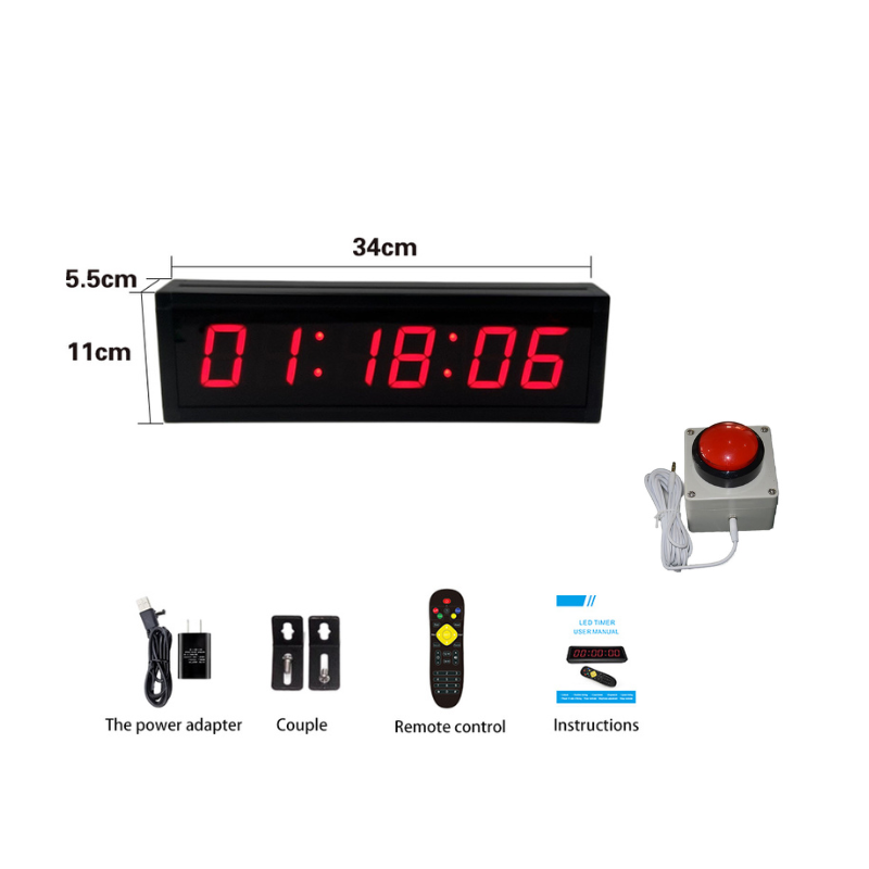 Alimentation enfichable à affichage simple face de 1,8 pouce à 6 chiffres