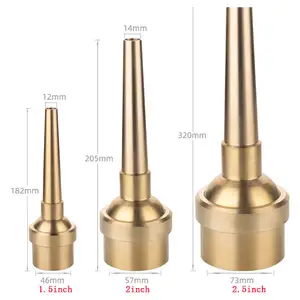 1/2'' Male Female Brass Curtain Fountain Nozzle With Valve Water Outlet Direction Adjustable Decoration Jet Sprinkler