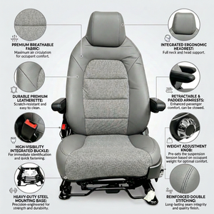 Siège de luxe OEM personnalisé pour fourgonnette, solution de siège capitaine pour camping-cars, véhicules utilitaires légers et voitures modifiées - Product Image 2