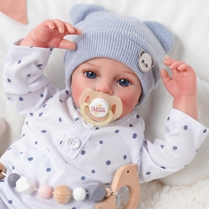 Poupée réaliste Babeside de 17 pouces, Oren, avec de jolies yeux bleus, poupées reborn, corps en vinyle souple, pour les boutiques de cadeaux, la vente au détail, la fabrication OEM - Product Image 2
