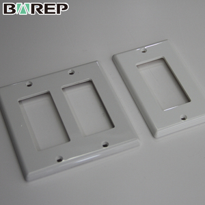 Barep China US Standard 1-6 Gang Plastic Electrical Wall Screw Screwless Socket <strong>Switch</strong> Plate Cover