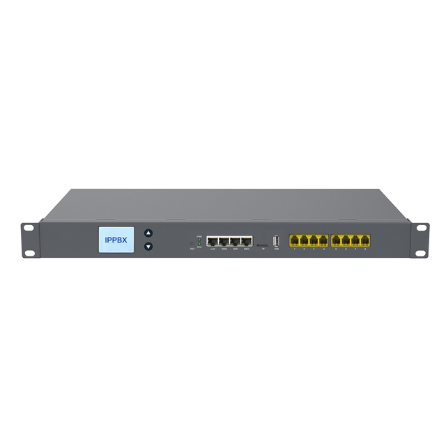 IP PBX With Screen Display SIP Account Telephony System 8/16/24 Ports VOIP Gateway with POE Support Model IKE-80