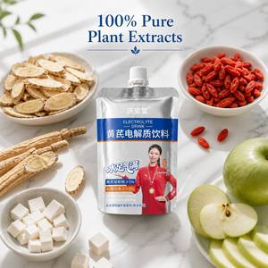 Bebida Electrolítica de Astrágalo Sin Azúcar con Sabor a Manzana - Suplemento Herbal Natural para Nutrir el Qi, Aliviar la Fatiga e Hidratar - Product Image 1