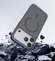 Coque magnétique de luxe pour iPhone 17 Pro Max, finition mate, compatible avec la recharge sans fil, pour iPhone 16 et 17 Pro Max