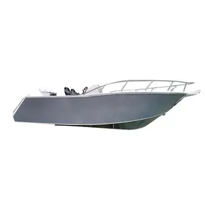 Evangelio 7,5 m/25 ft centro de la consola de pesca de aluminio/barco/fuera de borda océano velocidad/barco/barcos de motor-nuevo diseño
