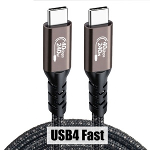 Cao <span class=keywords><strong>C</strong></span>ấp 240W 8K 60Hz Thunderbolt Zero Máy Tính Xách Tay Phụ Kiện Gen USB 4 40Gbps 1M Sync <span class=keywords><strong>C</strong></span>áp - Product Image 1