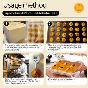 ขนมพัฟไข่แดง ขนมจีน ของว่างแช่แข็ง ผลิตภัณฑ์ซีเรียลและพาสต้า ขายส่ง เค้กกรอบไข่แดง - Product Image 5