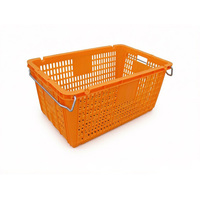 Paniers en plastique empilables robustes pour la pêche en mer, la récolte de crabes, le transport/stockage
