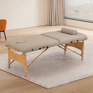 Table de massage pliable, lit de thérapie manuel Tuina, lit portable pour moxibustion, broderie, tatouage et esthétique - Product Image 4