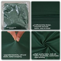 Housses de chaise extensibles en polyester Spandex de couleur unie pour église mariage restaurant salon événement jeu housse de chaise