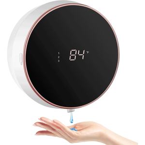 Dispensador de Jabón Automático Inteligente Recargable Negro para Baño y Cocina, Montaje en Pared, Sin Contacto, Manos Libres - Product Image 2