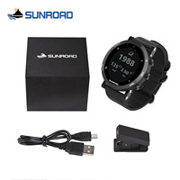 SUNROAD GPS Beidou FR935 Jam Tangan Olahraga Luar Ruangan dengan Pengukur Detak Jantung, Tekanan Barometrik, dan Suhu untuk Lari Maraton, Mendaki Gunung