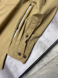 <span class=keywords><strong>Giacca</strong></span> da uomo con Logo personalizzato Slim-fit Vintage <span class=keywords><strong>marrone</strong></span> vecchio stile denaro in pietra Casual con risvolto a isola - Product Image 4