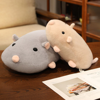 Oreiller de souris en peluche super douce de 12 pouces avec logo personnalisé ornements de maison de dessin animé pour le sommeil ou la décoration intérieure jouet d'animal en peluche doux