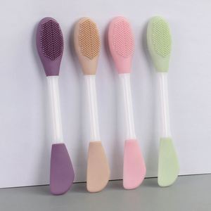 Pinceau applicateur de masque facial en silicone, spatule de maquillage en gel de silice, applicateur de masque double tête, mini pinceau applicateur de masque facial en silicone - Product Image 1