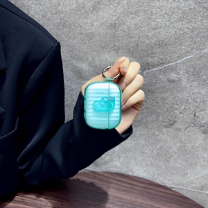 Étui de protection à motif rayé ondulé avec boucle de verrouillage pour écouteurs sans fil Apple <span class=keywords><strong>Airpods</strong></span> Pro 3, <span class=keywords><strong>coque</strong></span> de chargement - Product Image 6