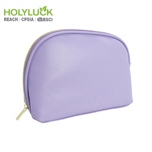 Bolsa de Maquillaje de Piel Sintética con Forma de Concha de Almeja, Organizador de Viaje Grande Personalizado, Bolsa Cosmética con Cierre, Bolsa de Belleza Personal - Product Image 2