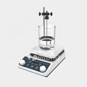 خلاط مختبر مغناطيسي مع لوح تسخين مغناطيسي مطلي بالسيراميك والفولاذ المقاوم للصدأ - Product Image 3