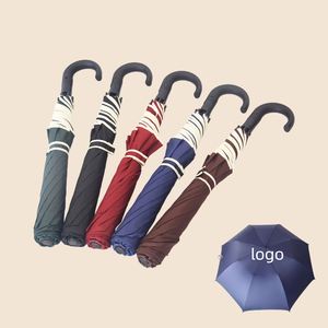 Parapluie de golf mini katana personnalisé avec lumières solaires, style promotionnel pour mariages et voyages, design classique en polyester - Product Image 1