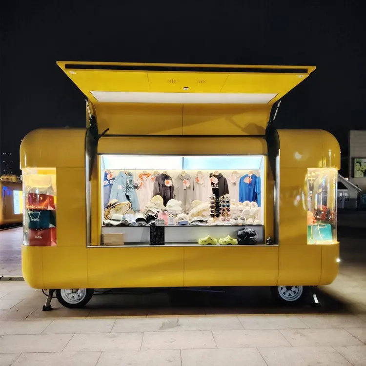 2024 inländisches Dorf aktive Nachfrage neues Design modischen mobilen Food Truck zum niedrigsten Preis mit Handels sicherung