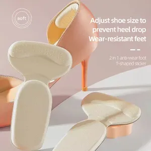 可调节半码鞋跟缓冲垫t形鞋跟贴纸，适合女性防掉鞋跟，适合脚穿的silic 1英尺