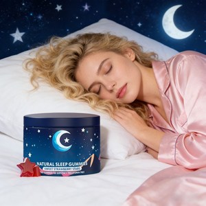 Gomitas para Dormir Naturales OEM ODM, Sin Melatonina, Certificado Halal, Reducen <span class=keywords><strong>el</strong></span> Estrés, Mejoran <span class=keywords><strong>el</strong></span> Sueño, Promueven la Relajación, Gomitas para un Sueño Profundo - Product Image 1