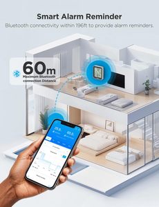 Cho govee h5075 cho <span class=keywords><strong>bluetooth</strong></span> trong nhà nhiệt độ phòng <span class=keywords><strong>Monitor</strong></span> ẩm kế Nhiệt kế từ xa App thông báo 2 năm dữ liệu - Product Image 5