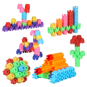 Jinying - Juego de 40 Bloques de Construcción Hexagonales, Juguete Creativo de Ensamblaje para Niños, Aprendizaje Temprano, Juego en Casa, Regalo de Cumpleaños - Product Image 1