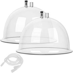 BBL accessoires d'agrandissement des fesses 21cm une paire de ventouses de fesses de <span class=keywords><strong>sein</strong></span> ventouses de levage des fesses avec tuyau en Y - Product Image 1