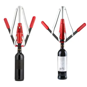 Doppelhebel-Hand korken für Standard wein, belgisches Bier und synthetische Kunststoff korken Wine Corker Tool